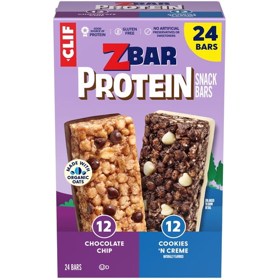 ZBar Gluten Free Protein Snack Bar Variety Pack, 24 pk.