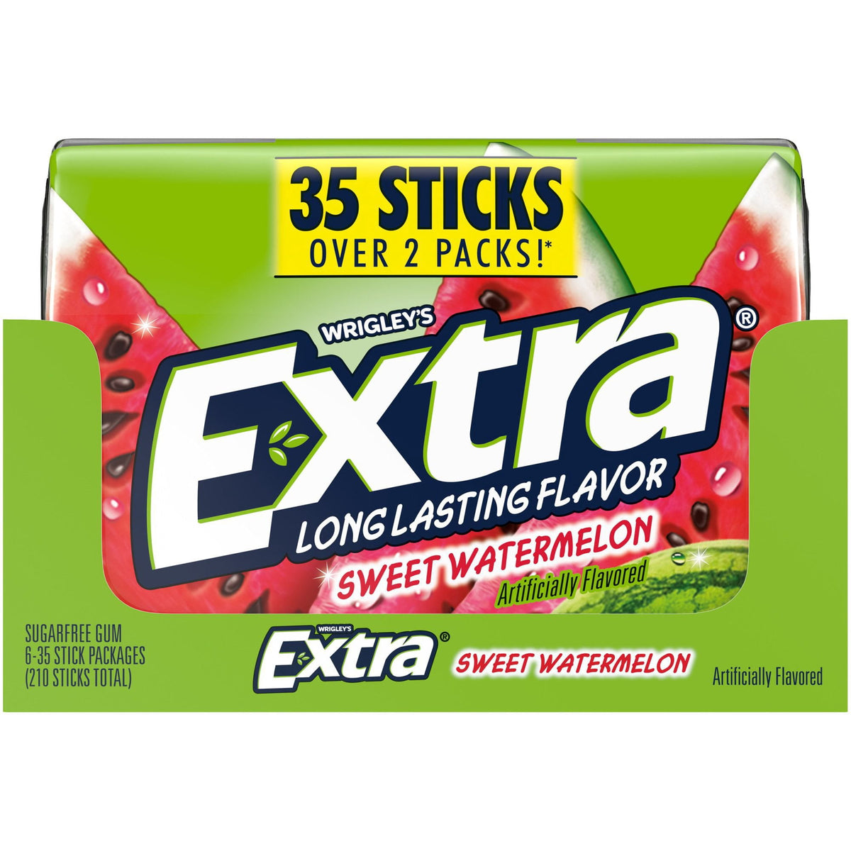 Extra Sweet Watermelon Sugar Free Chewing Gum, 35 pcs., 6 ct.