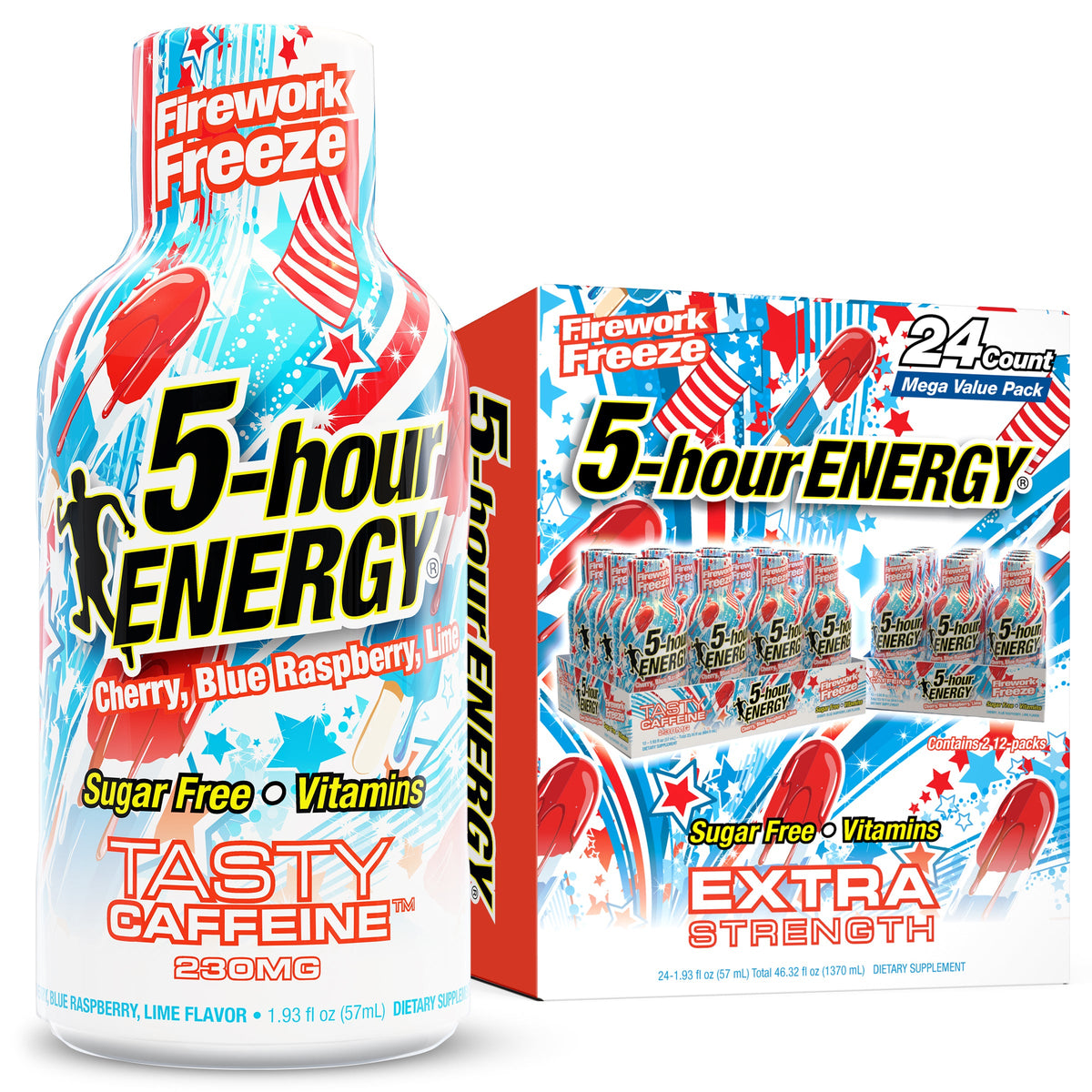 5-hour ENERGY Shot, Extra Strength, Firework Freeze, 1.93 fl. oz., 24 pk.