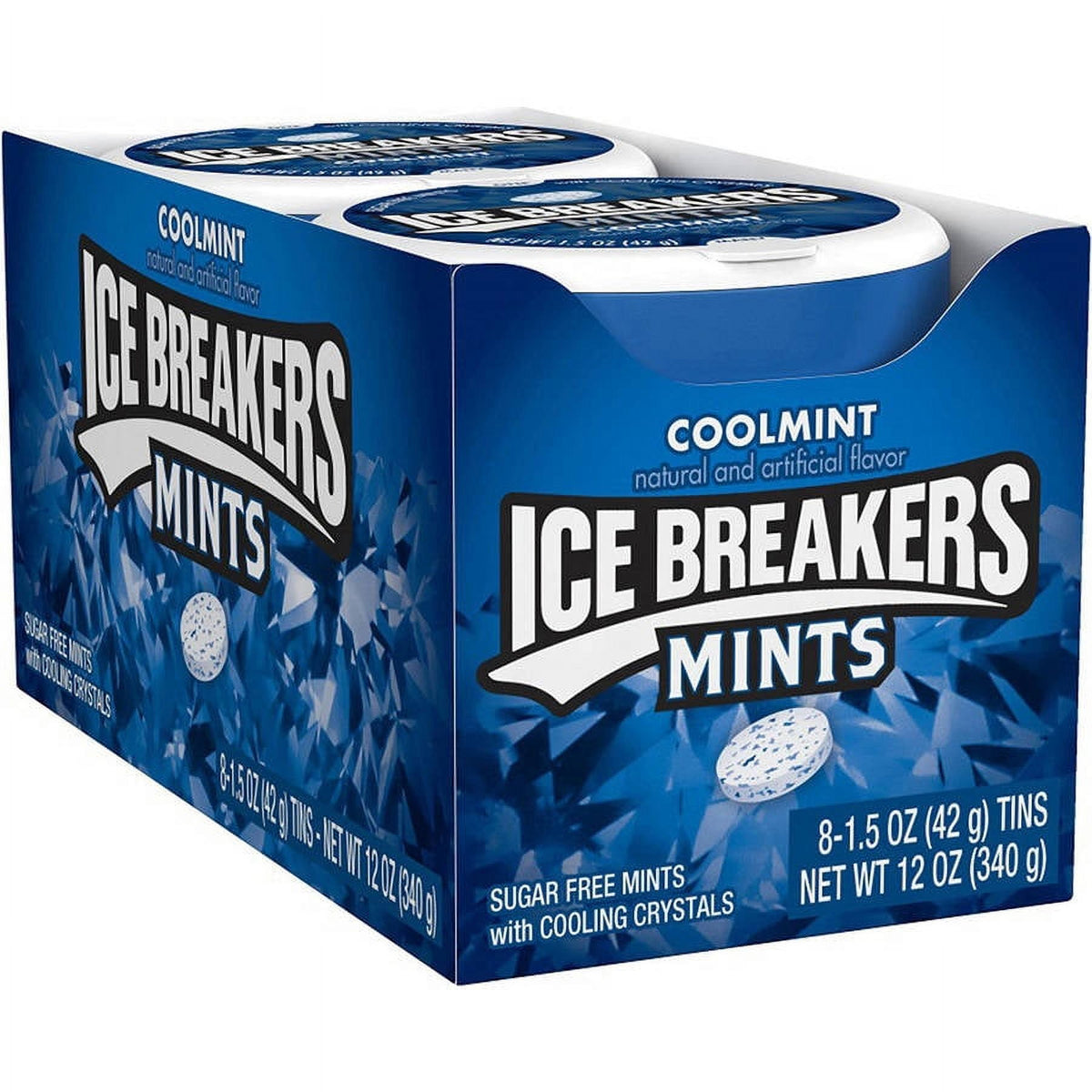 ICE BREAKERS Coolmint Sugar Free Mints, 1.5 oz., 8 pk.