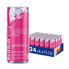 Red Bull Peach Edition Energy Drink, White Peach, 8.4 fl. oz., 24 pk.