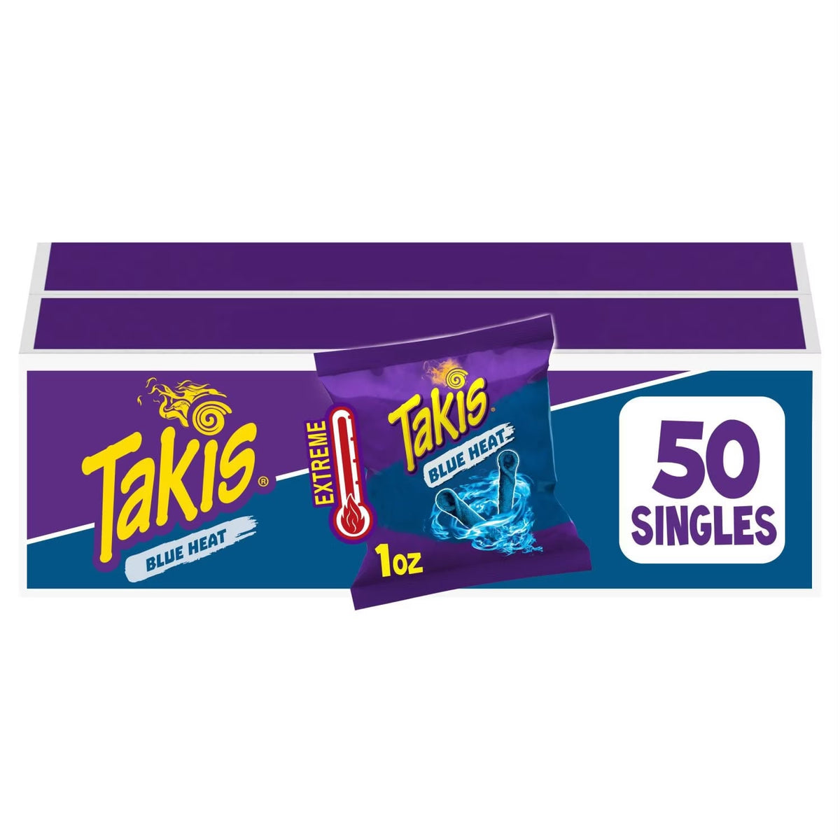 Takis Blue Heat Rolled Tortilla Chips, 1 oz., 50 pk.