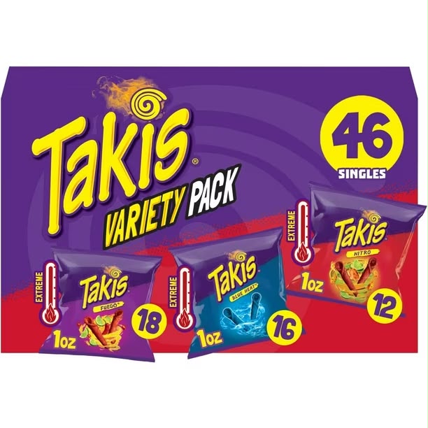 Takis Variety Pack Rolled Tortilla Chips, 1 oz., 46 pk.