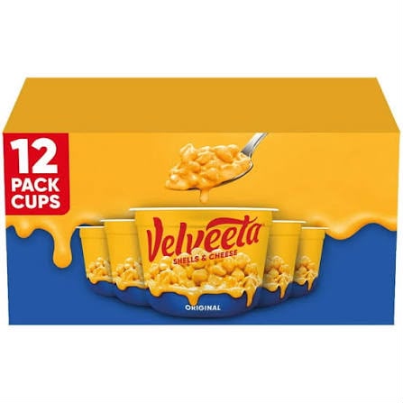Velveeta Shells and Cheese Original Microwavable Sauce Cup 2.39 oz., 12 ct.