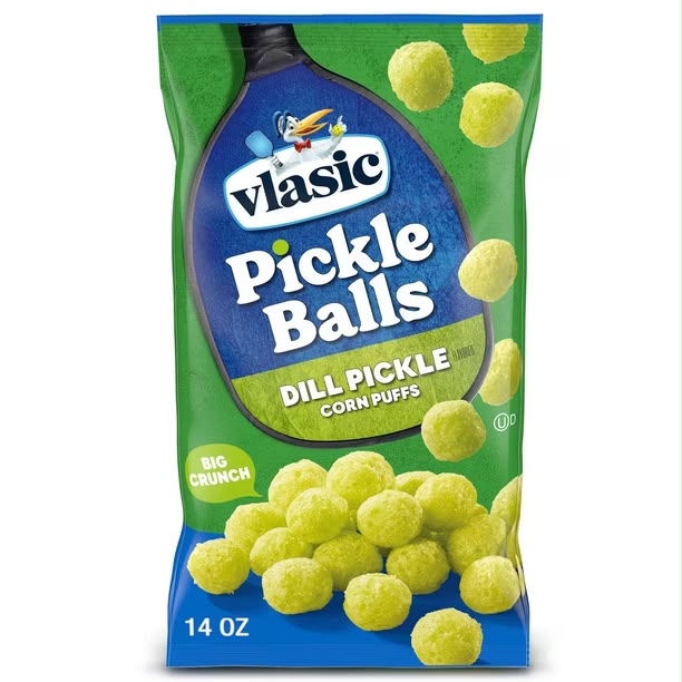 Vlasic Pickle Balls Dill Pickle Flavored Corn Puffs, 14 oz.