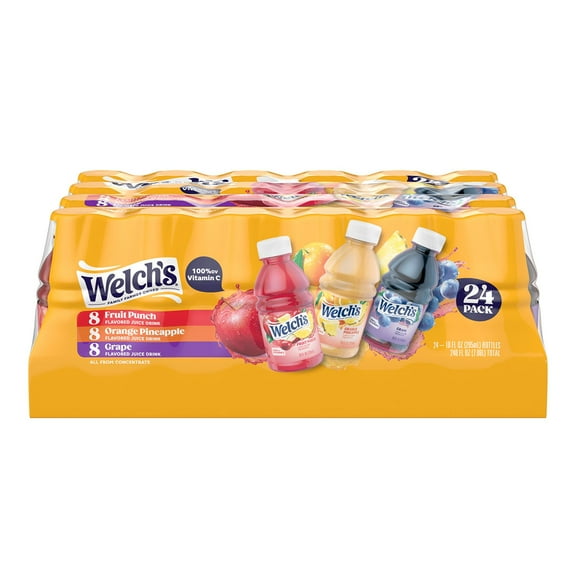 Welch's 100% Juice Variety Pack, 10 fl. oz., 24 pk.