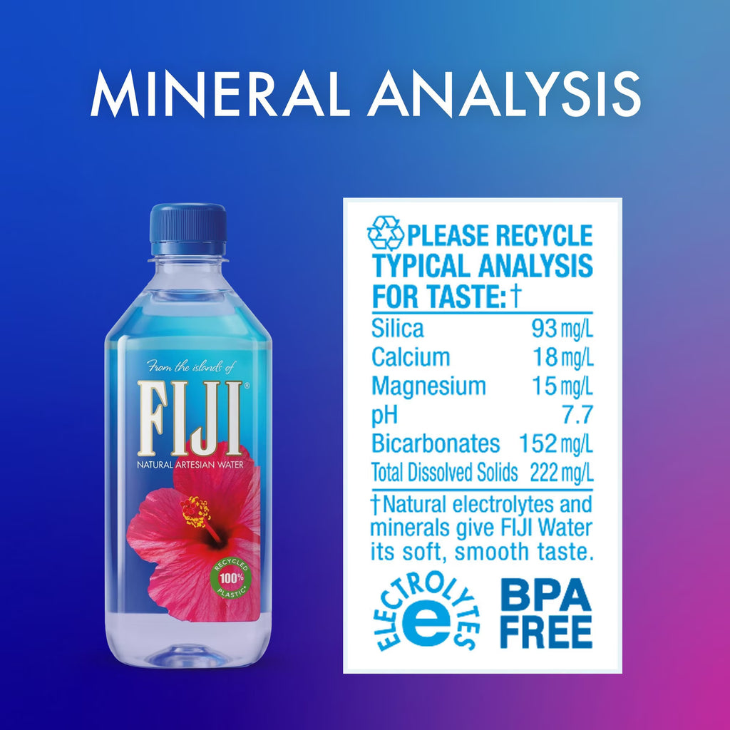 FIJI Natural Artesian Water, 700 mL, 12 pk.