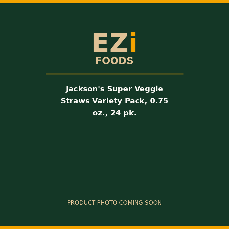 Jackson's Super Veggie Straws Variety Pack, 0.75 oz., 24 pk.