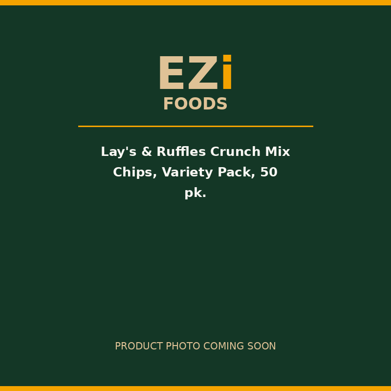 Lay's & Ruffles Crunch Mix Chips, Variety Pack, 50 pk.