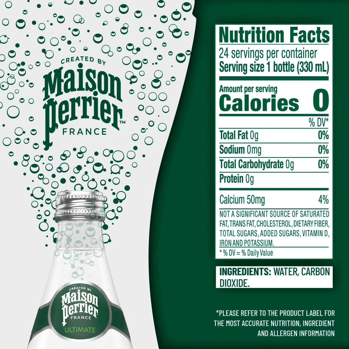 Maison Perrier Sparkling Water, Blackberry, 16.9 fl. oz., 24 pk.
