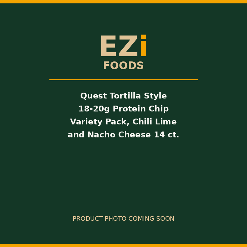 Quest Tortilla Style 18-20g Protein Chip Variety Pack, Chili Lime and Nacho Cheese 14 ct.
