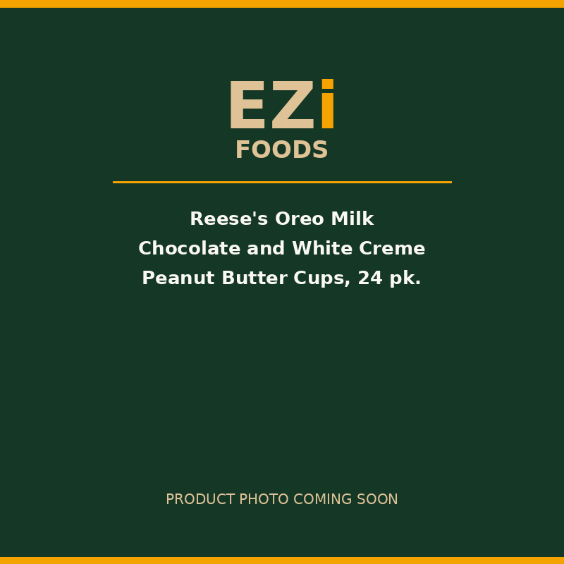 Reese's Oreo Milk Chocolate and White Creme Peanut Butter Cups, 24 pk.