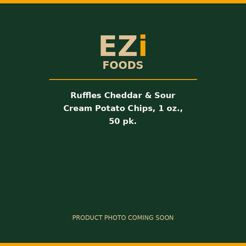 Ruffles Cheddar & Sour Cream Potato Chips, 1 oz., 50 pk.