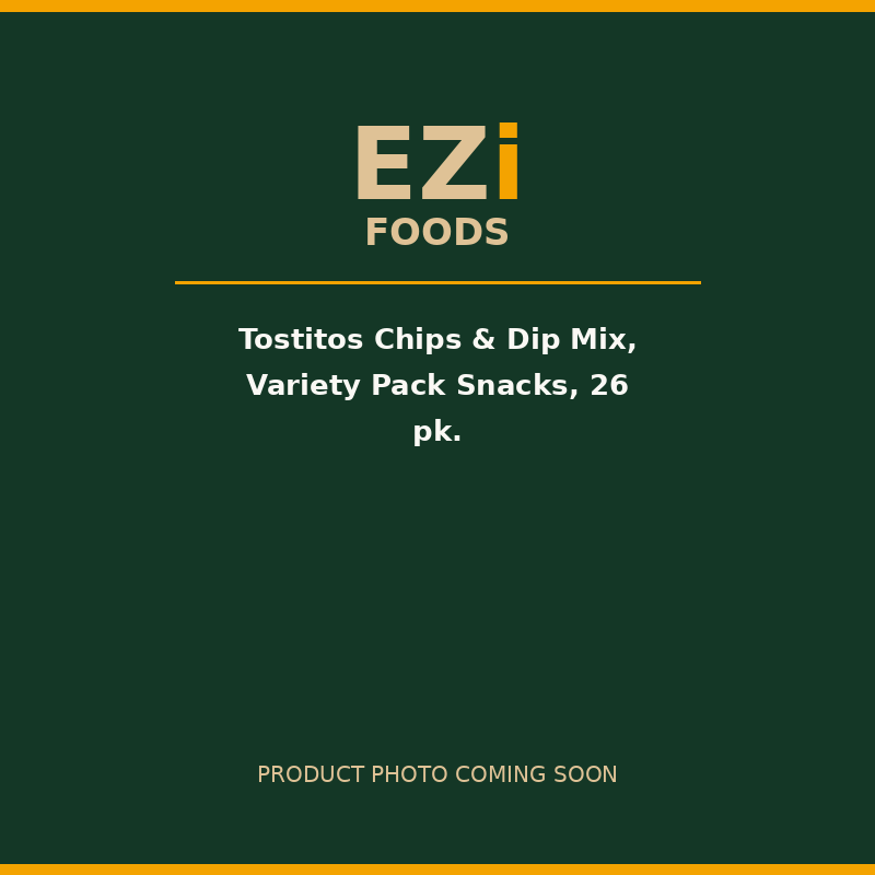 Tostitos Chips & Dip Mix, Variety Pack Snacks, 26 pk.
