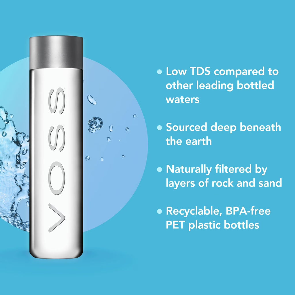 Voss Still Water,500 ml Plastic Bottle, 12 pk.